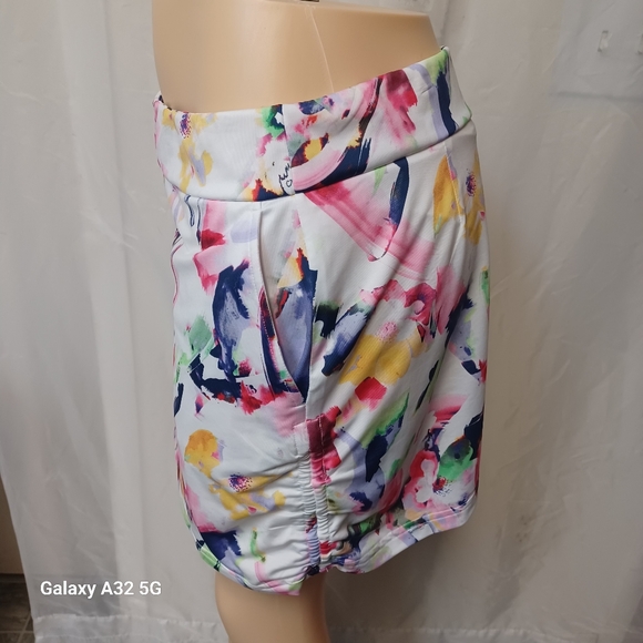 EP Newyork Skort Women  Tennis Y Golf Colorful Abstract Print Women's Skirt Sz.M - Picture 3 of 12